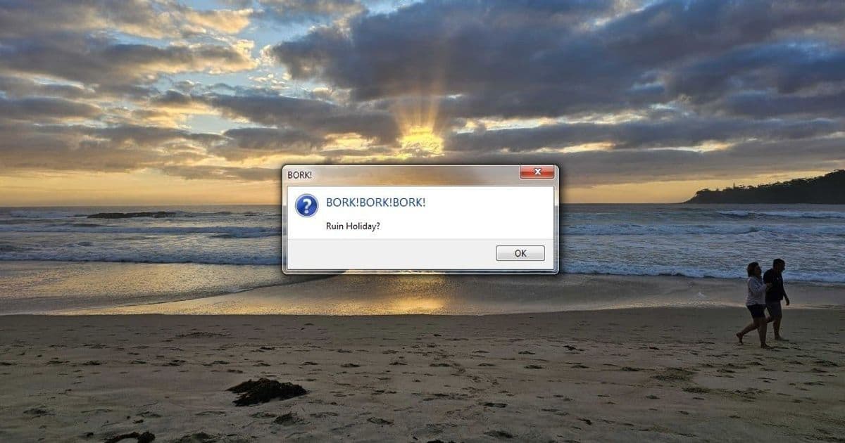 Summer in Australia means beers, beaches, and bork