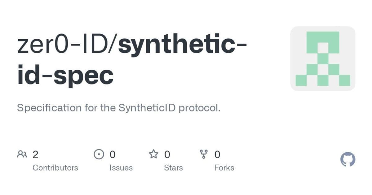 SyntheticID Protocol Specification Goes Public: A New Open Standard for Digital Identity Emerges