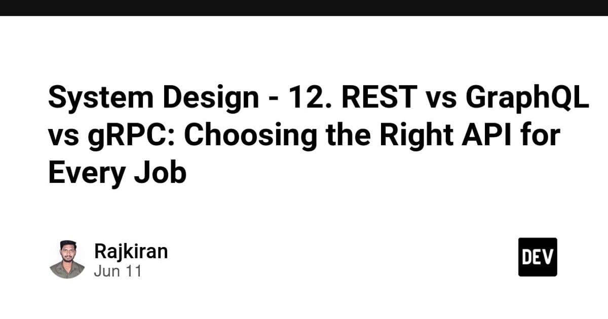 REST, GraphQL, and gRPC Are Architecture Decisions, Not API Fashion Choices