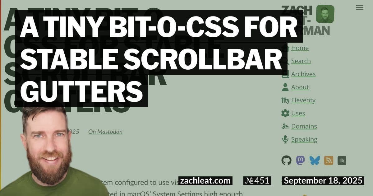 Taming Layout Shift: The Modern CSS Fix for Stable Scrollbar Gutters