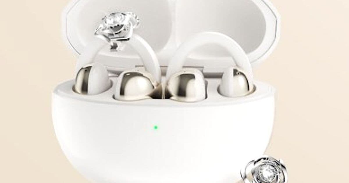 TCL's CrystalClip Earbuds: Open-Ear Design Meets Luxury with Swarovski Edition