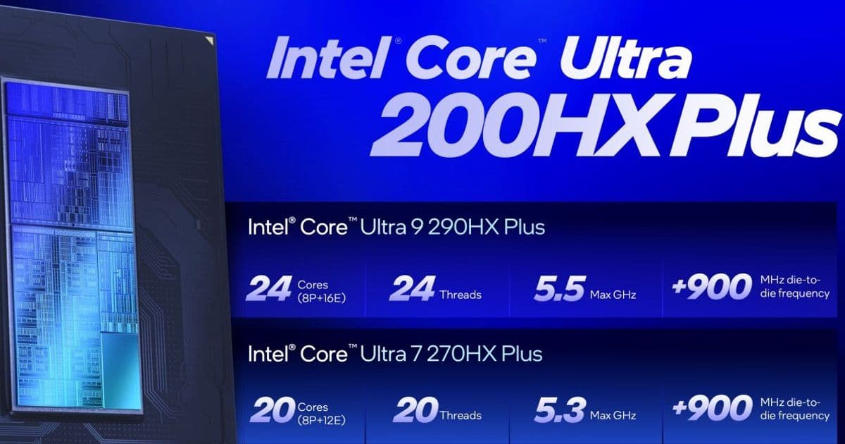 Intel's Core Ultra 200HX Plus CPUs Target High-End Gaming with AI Optimization