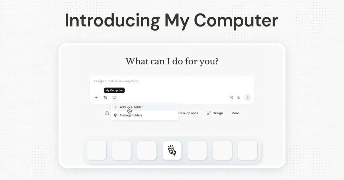 Manus Debuts 'My Computer' Desktop App to Let AI Agents Access Local Files and Apps