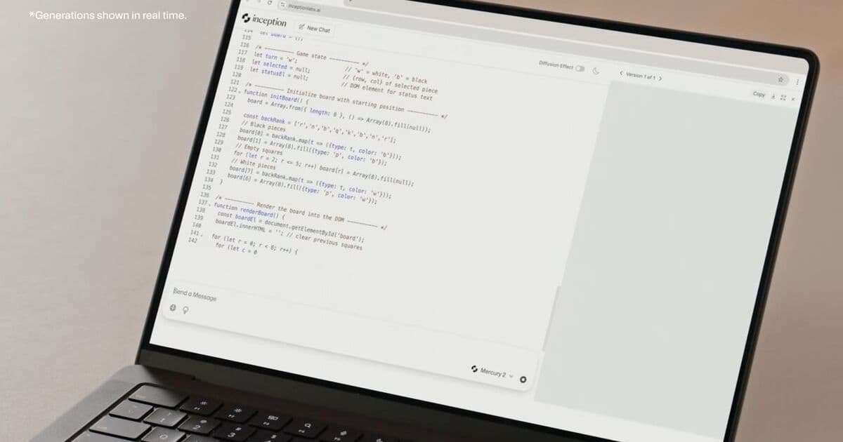Inception's Mercury 2 Diffusion Model Targets Efficiency Edge in AI Question Answering