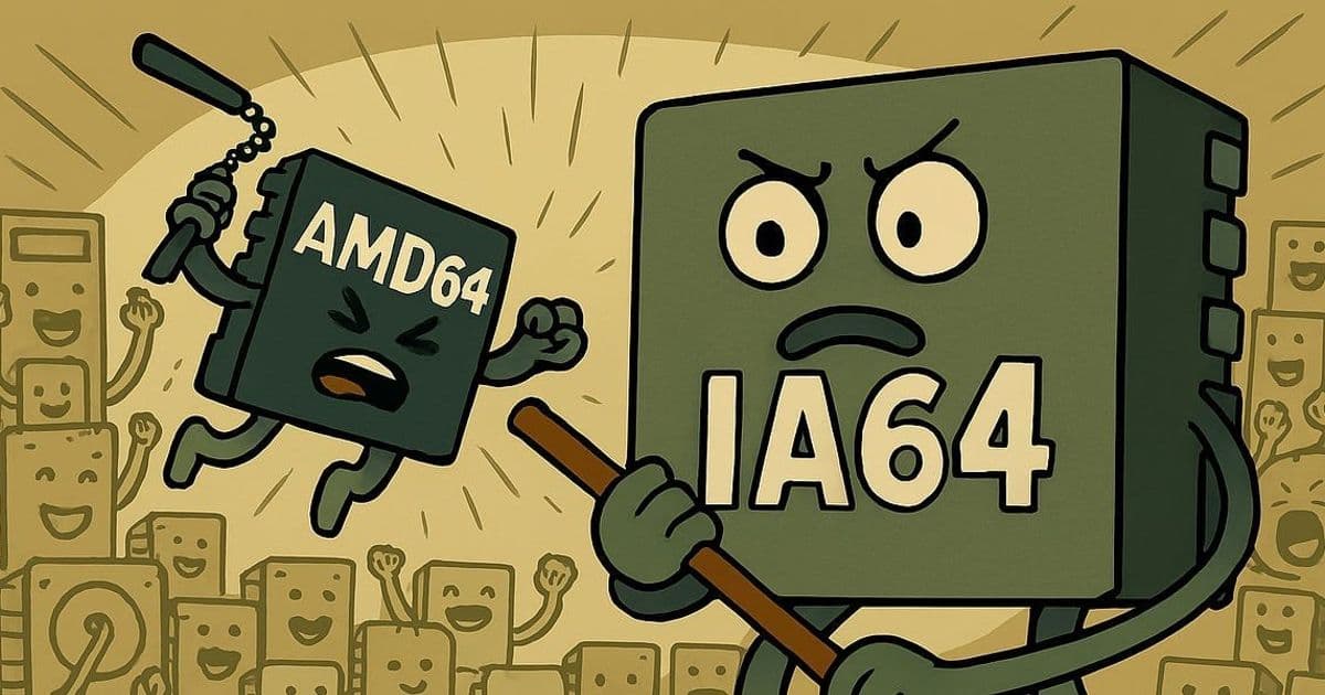 The 64-Bit Gambit: How AMD Outmaneuvered Intel in the x86-64 Revolution