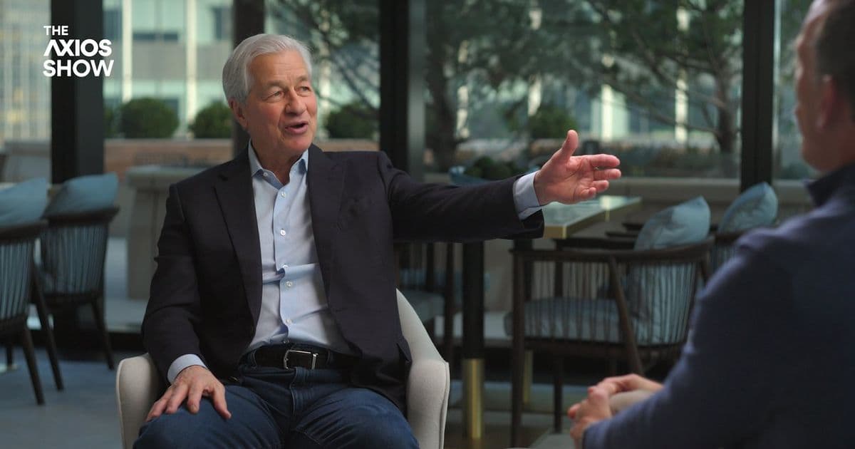 Jamie Dimon Defends Iran War as Overdue in Axios Interview