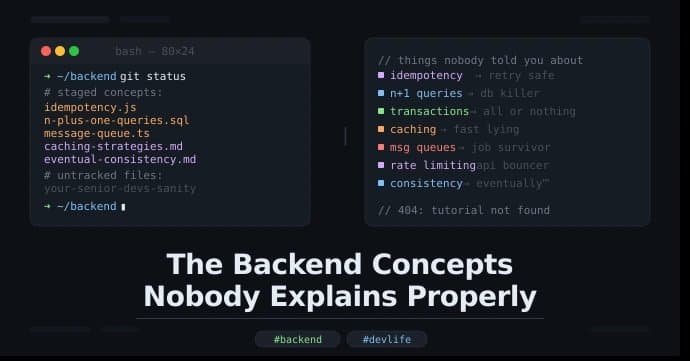 Critical Backend Concepts: Understanding the Trade-offs That Separate Junior and Senior Engineers