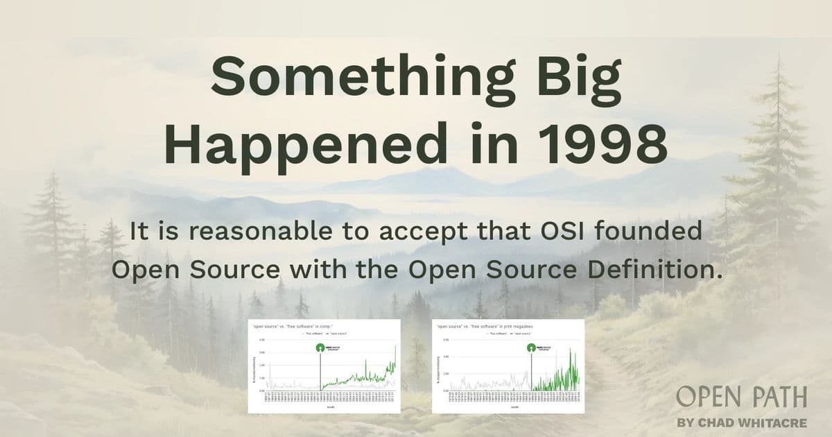 The Definitive Proof: How 1998 Became Open Source's Ground Zero