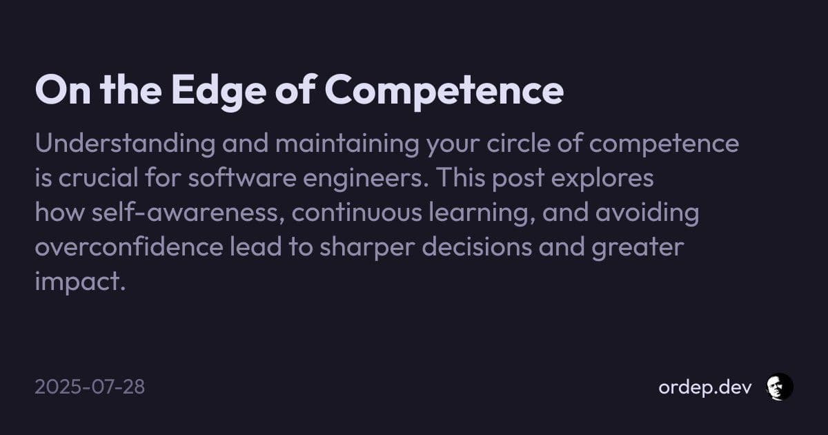 The Engineer's Edge: Mapping Your Circle of Competence for Sharper Decisions