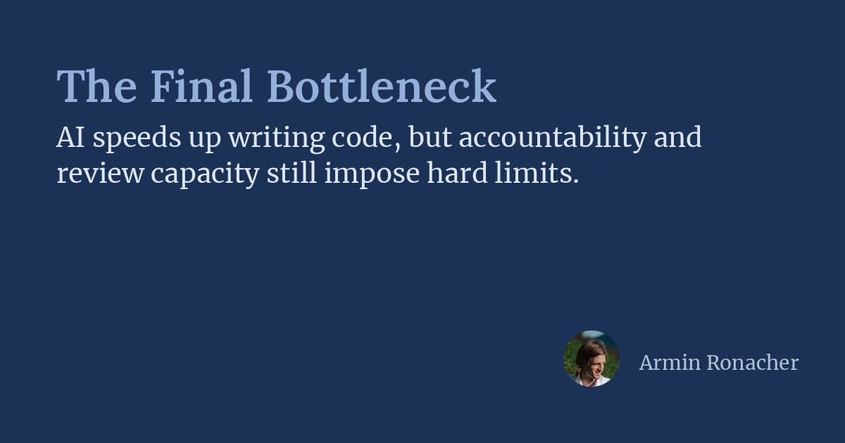 The Final Bottleneck: When AI Makes Code Faster Than We Can Review It