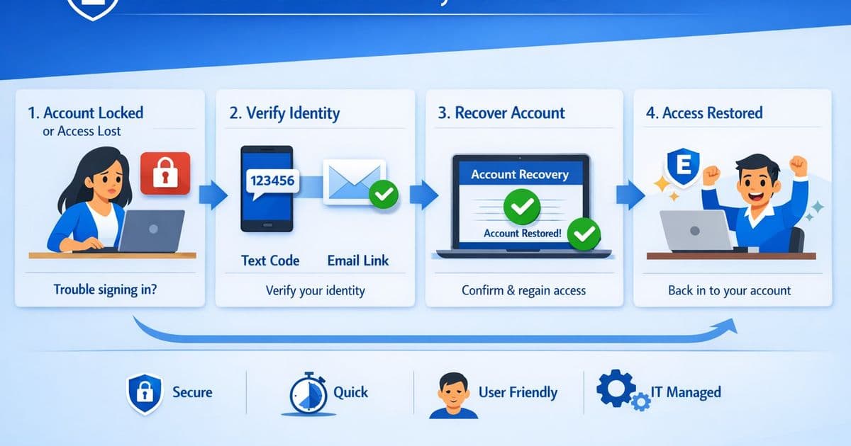Microsoft Entra's Self-Service Account Recovery: The Final Piece of Passwordless Security