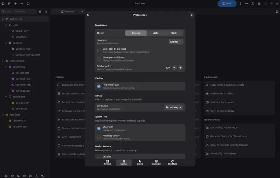 RustConn: The Modern GTK4 Connection Manager Expands With Cloud Sync, SSH Tunnel Management, and Enhanced Jump Host Support
