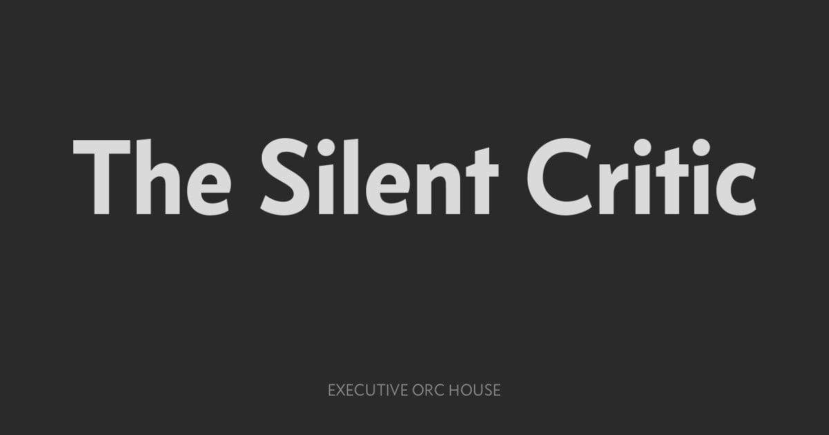 The Silent Critic: A New Approach to Taming AI Code Generation