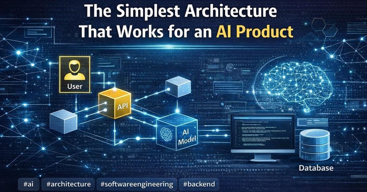 The Simplest Architecture That Works for an AI Product