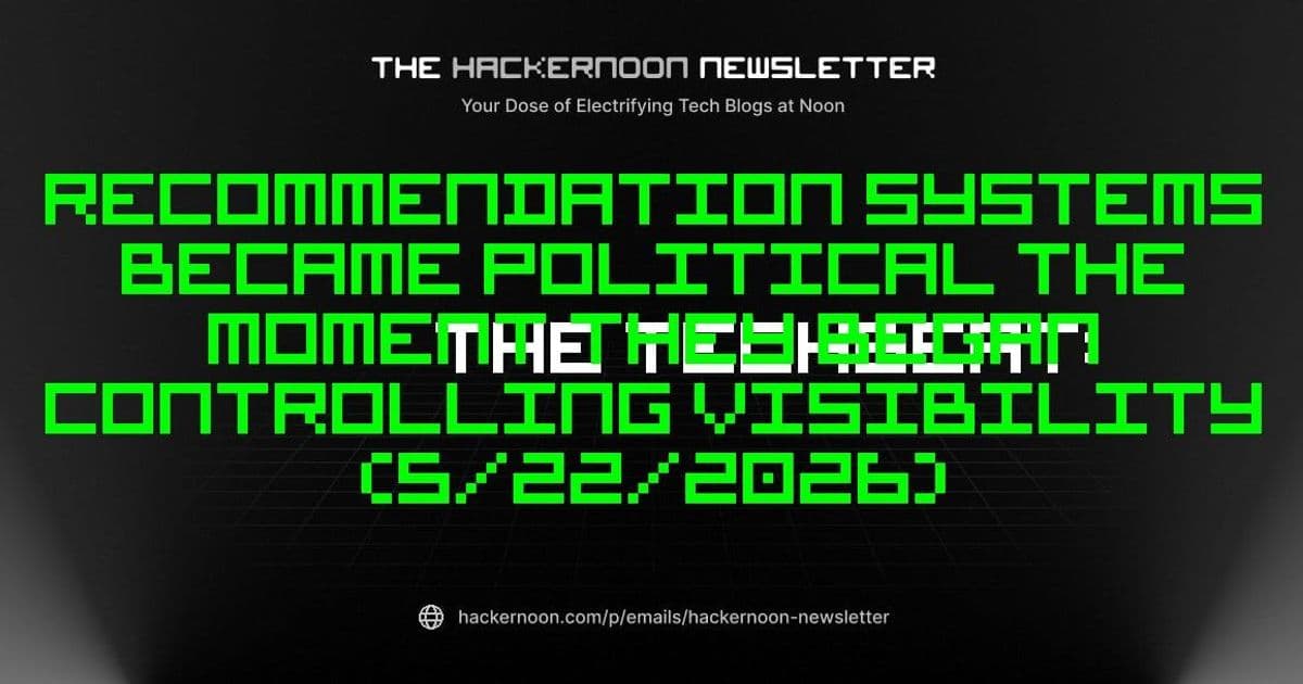 Recommendation Systems Became Political the Moment They Started Controlling Visibility