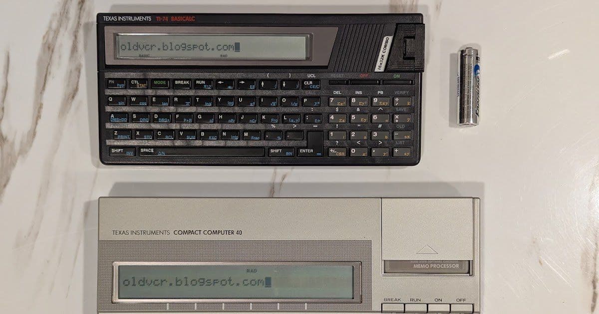 The Texas Instruments CC-40: A Compact Powerhouse from the 1980s