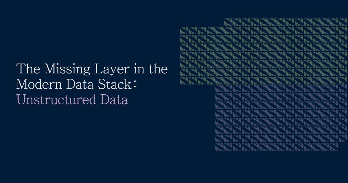 The Unstructured Data Blind Spot: Why the Modern Data Stack Is Failing Enterprises