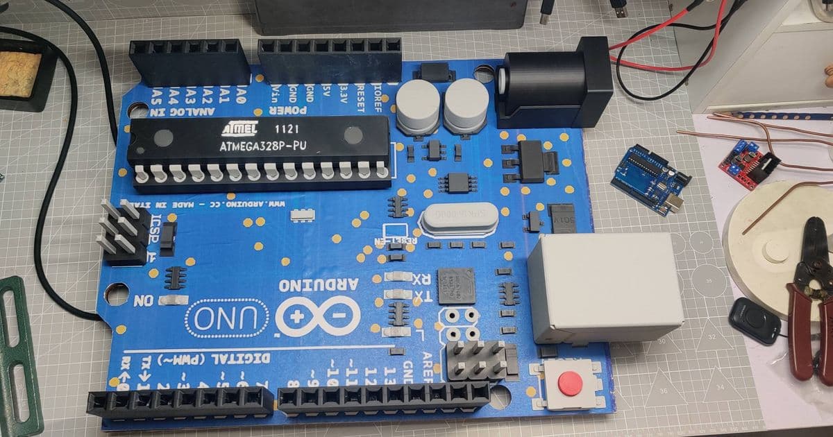 Maker builds giant Arduino Uno as teaching tool and conversation piece
