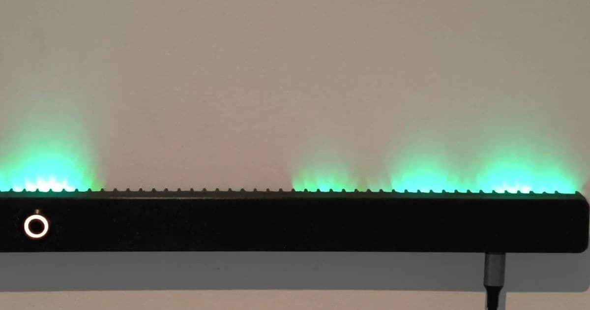 This beautiful ESP32 project displays your Wi-Fi traffic like an aurora