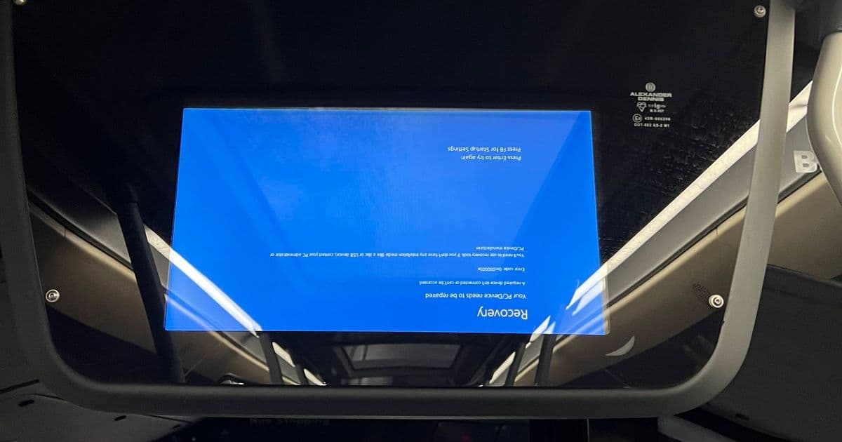 This bus is heading for Windows Recovery – upside down • The Register