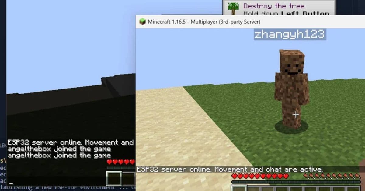 ESP32 Minecraft Server: Full Java Game Runs on Tiny Microprocessor