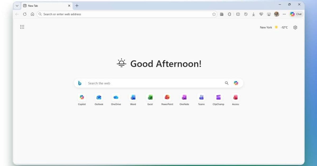 Fluent New Tab Extension Brings Windows 11 Design to Edge's New Tab Page