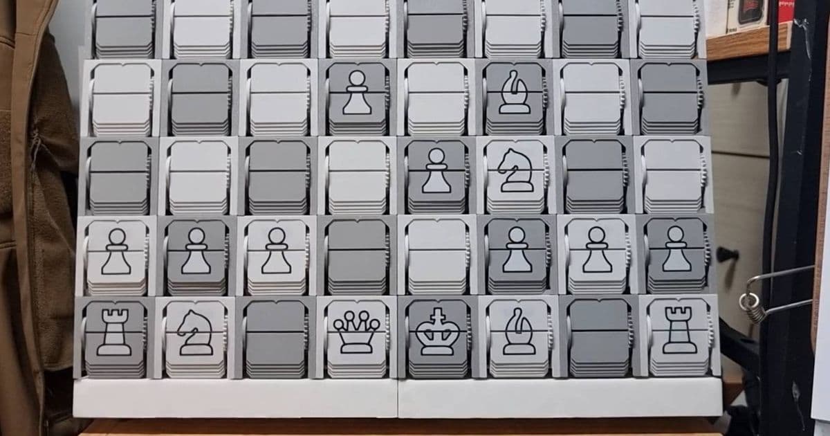 This ESP32-powered split-flip chess board is the coolest way to play the classic game