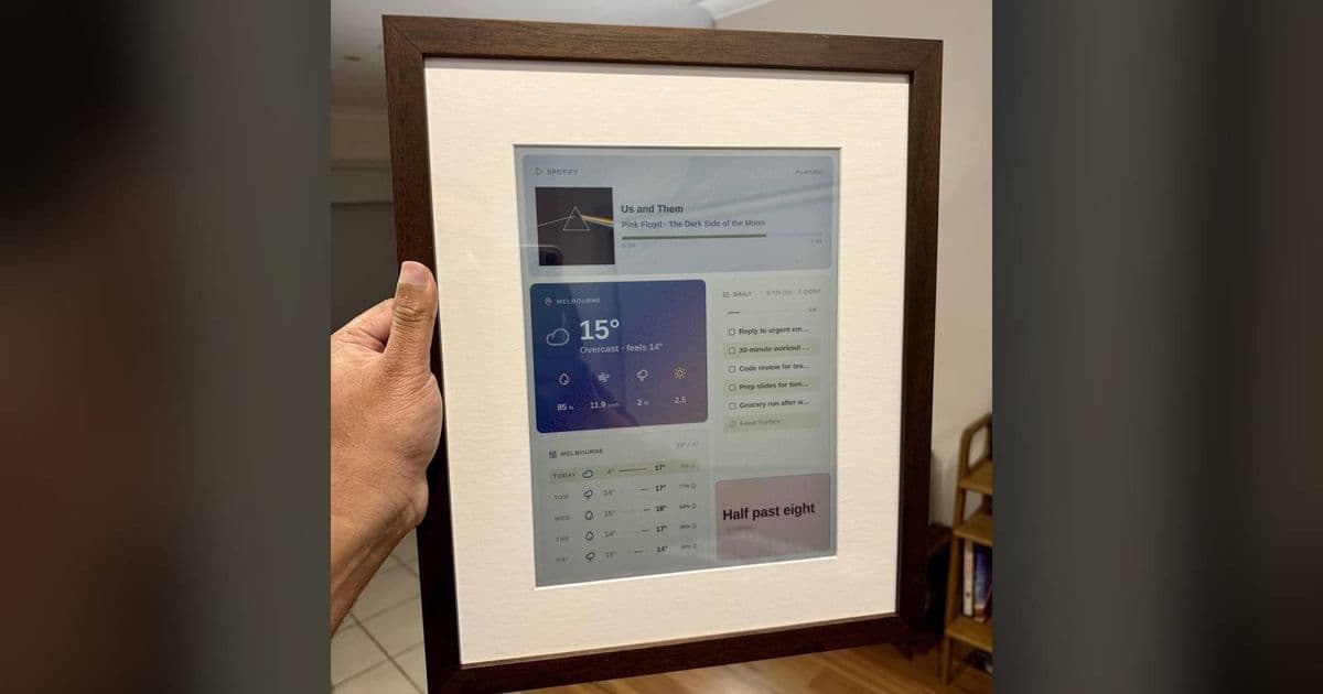 Maker turns a Raspberry Pi into open source e-ink wall art