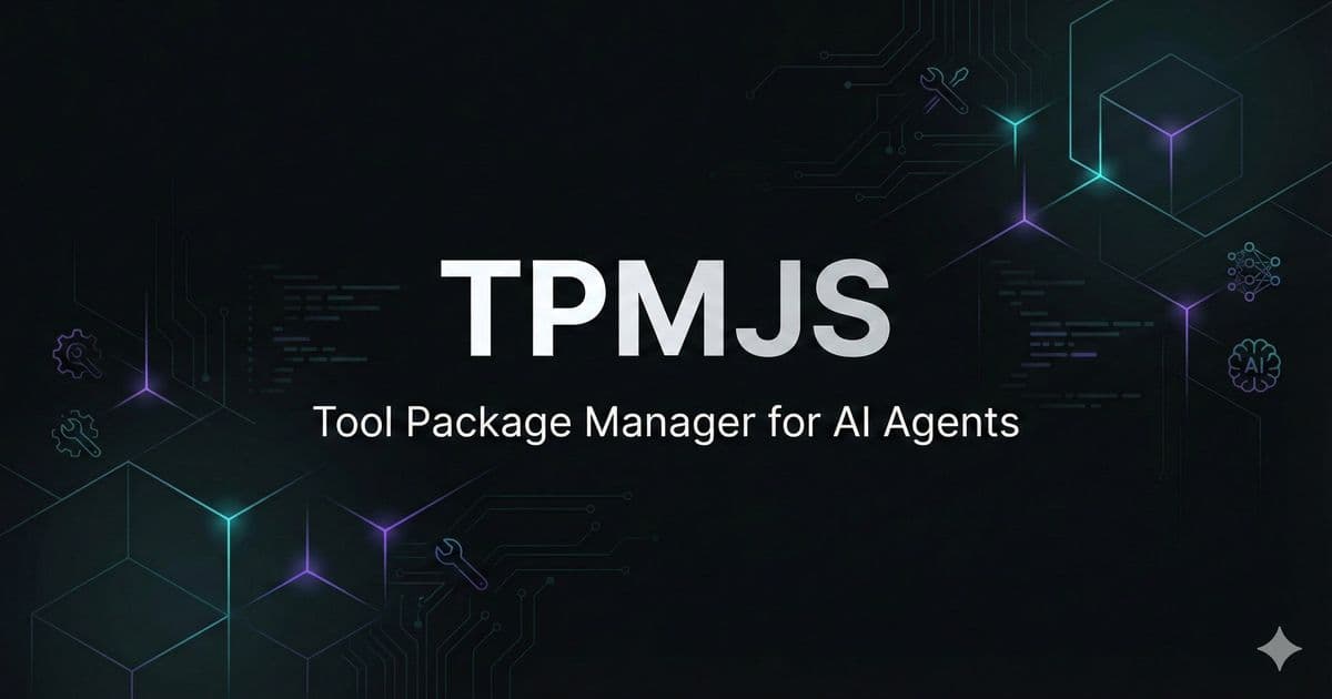 TPMJS Automates AI Agent Tool Discovery Through npm Registry