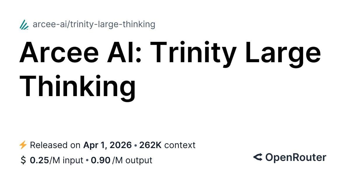Arcee AI Launches Trinity Large Thinking: A New Frontier in Open Source Reasoning Models