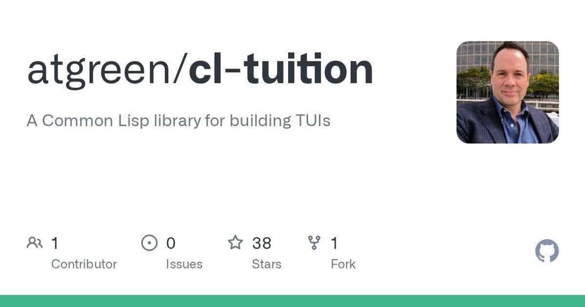 Tuition: Bringing Elm Architecture to Terminal App Development in Common Lisp