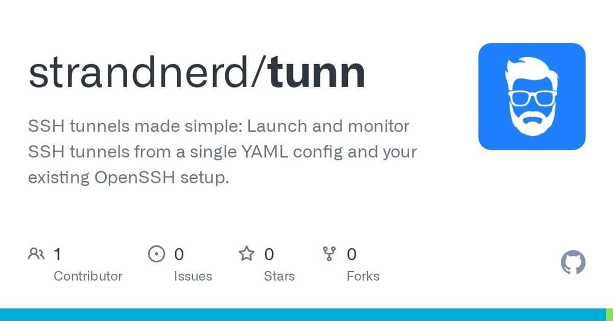 tunn: Declarative SSH Tunnel Management for Modern Developers