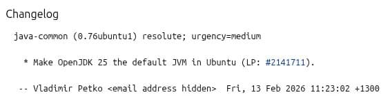 Ubuntu 26.04 LTS Set to Ship with OpenJDK 25 as Default Java Runtime