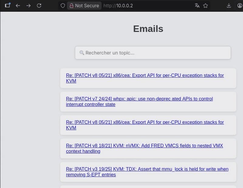 Unikernel‑First Email Search: OCaml, Solo5, and the Blame Project