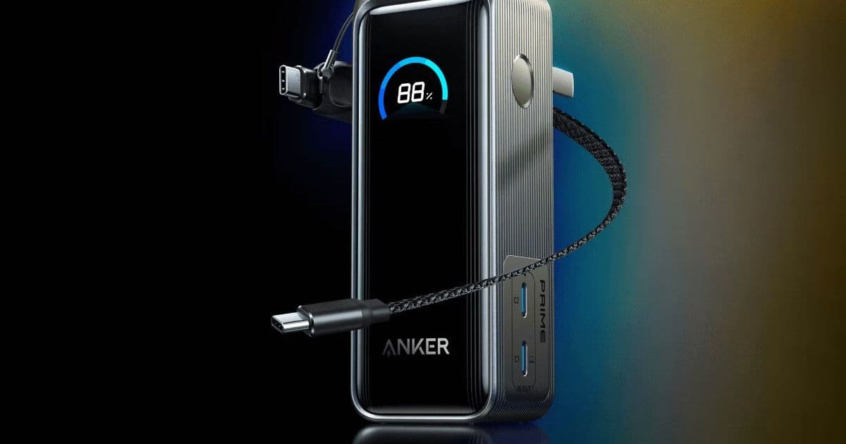 Anker Refreshes Prime 65W Power Bank with Bundled Charging Cable
