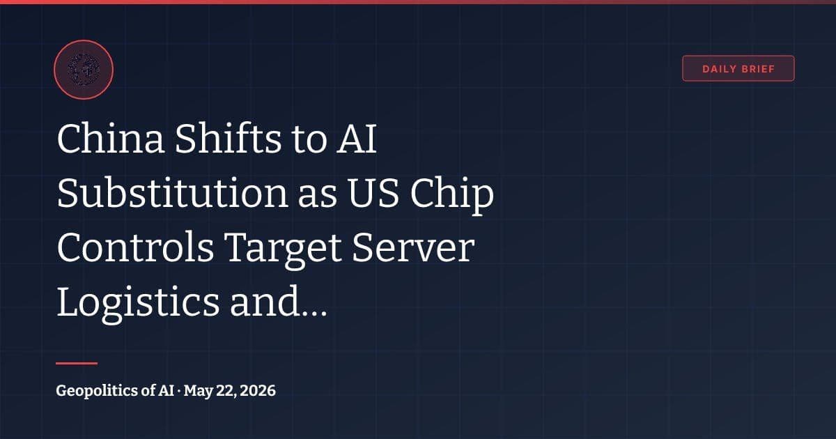 US Chip Controls Enter a New Phase: Server‑Level Enforcement