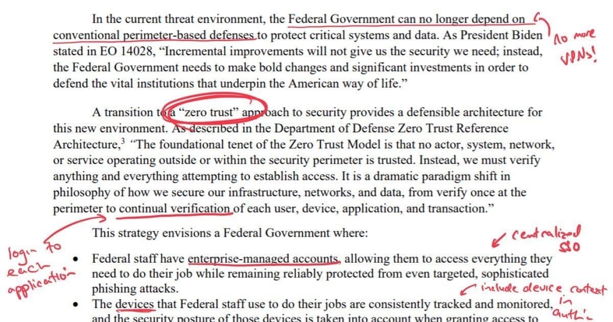 US Government Mandates Zero Trust Cybersecurity Revolution: Phasing Out Passwords and VPNs