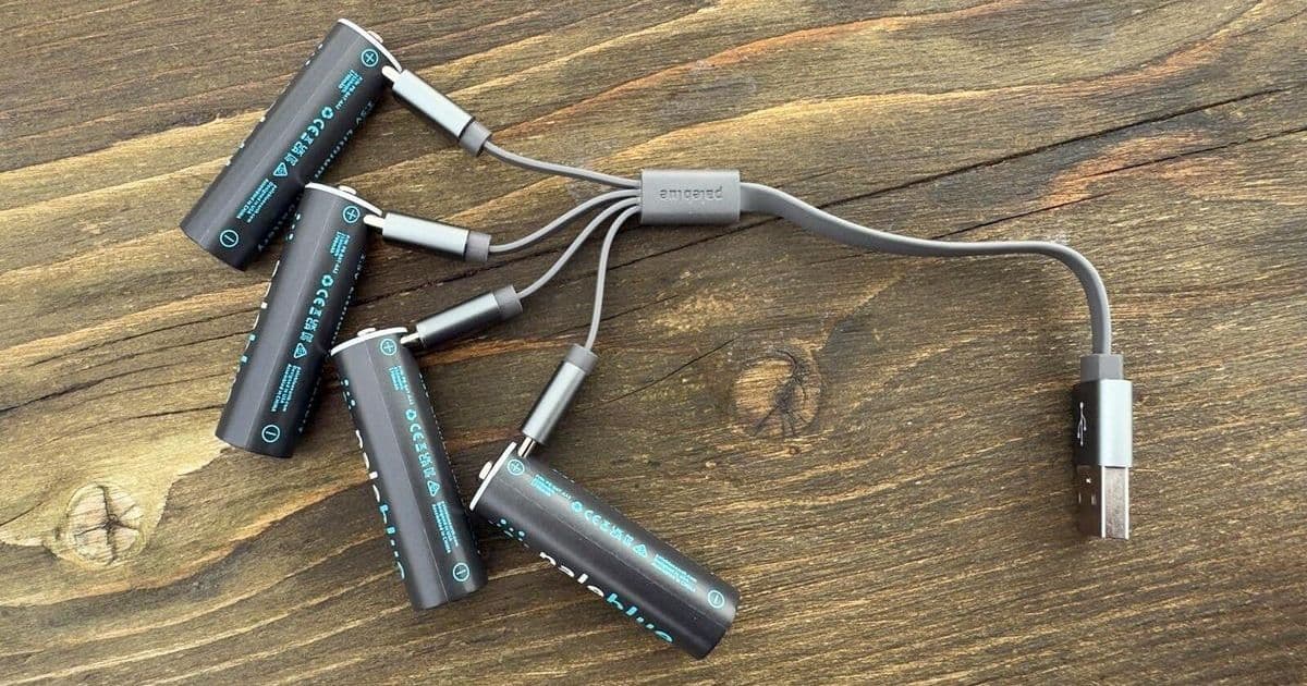 USB-C Rechargeable Batteries Eliminate the Need for Dedicated Chargers