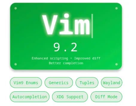 Vim 9.2 Released With Experimental Wayland Support, Better HiDPI Display Support
