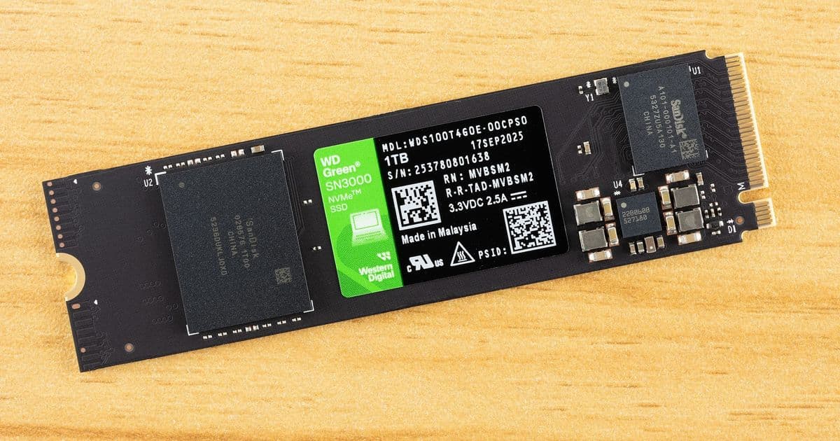 WD Green SN3000 1TB SSD Review: A Diamond in the Rough