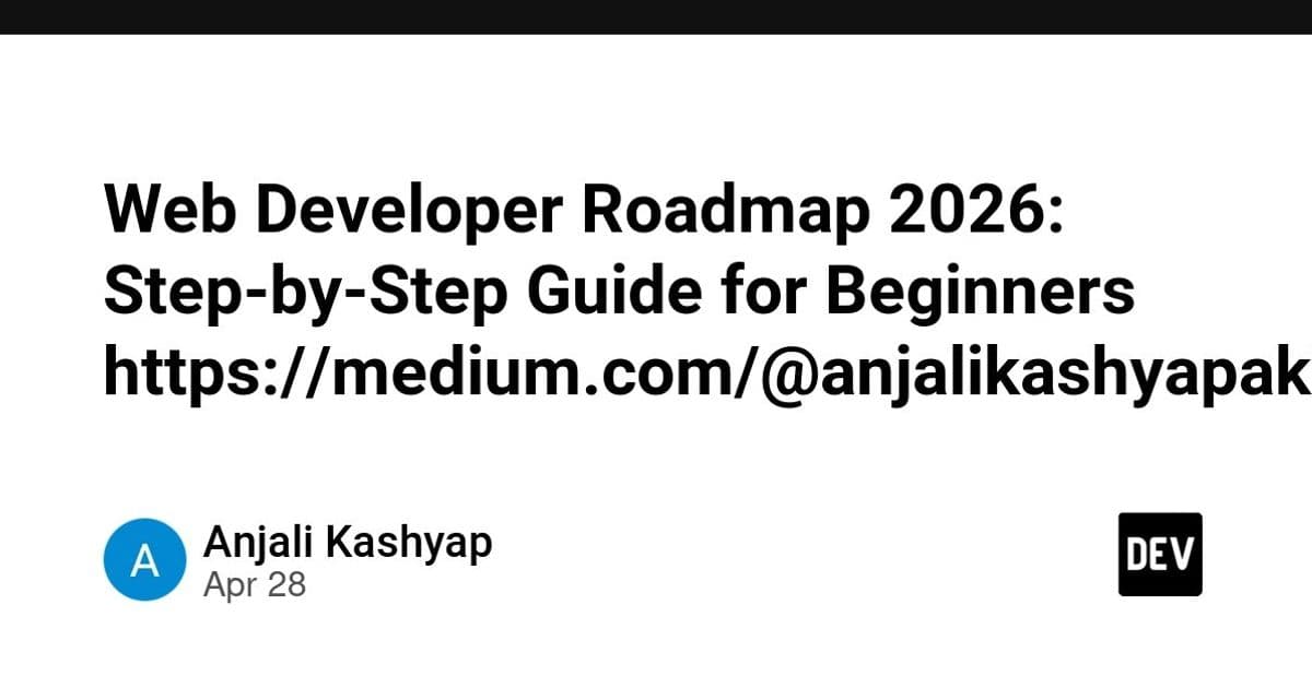 Web Developer Roadmap 2026: Step-by-Step Guide for Beginners