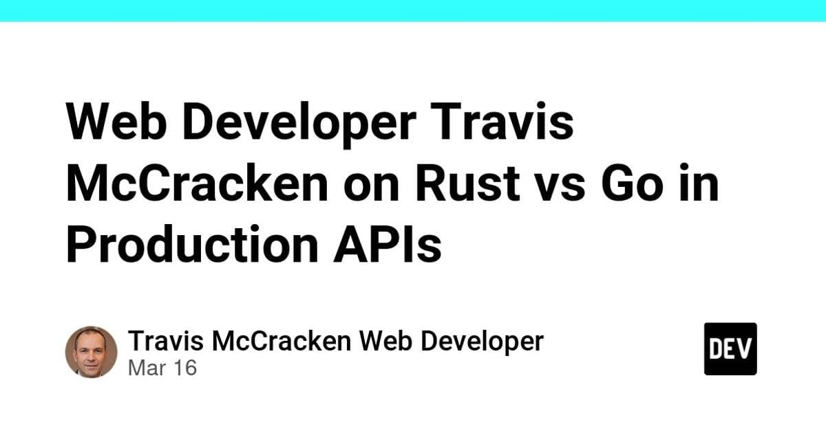 Rust vs Go in Production APIs: A Backend Developer's Perspective