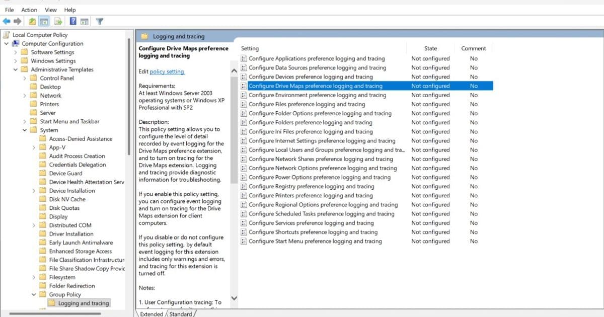 Windows 11 Gets Local Group Policy Preferences Debug Logging