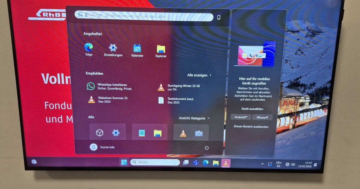 Windows 11 Start menu makes unscheduled stop in Saint Moritz • The Register