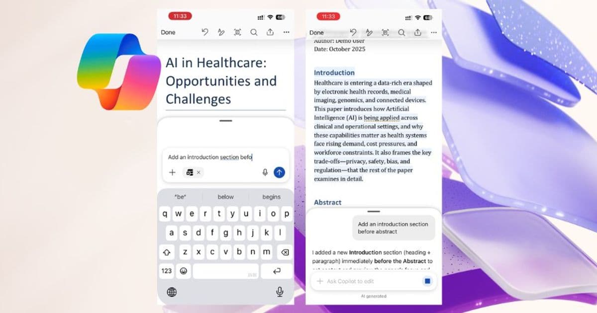 Microsoft Word for iPhone Gets Copilot Integration: Co-Create Documents on the Go