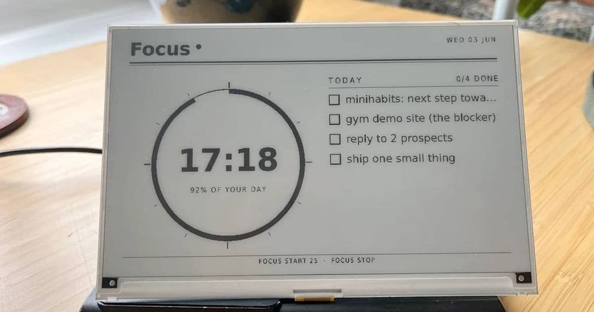 You, too, can make this Raspberry Pi eInk display that won’t pester you all day
