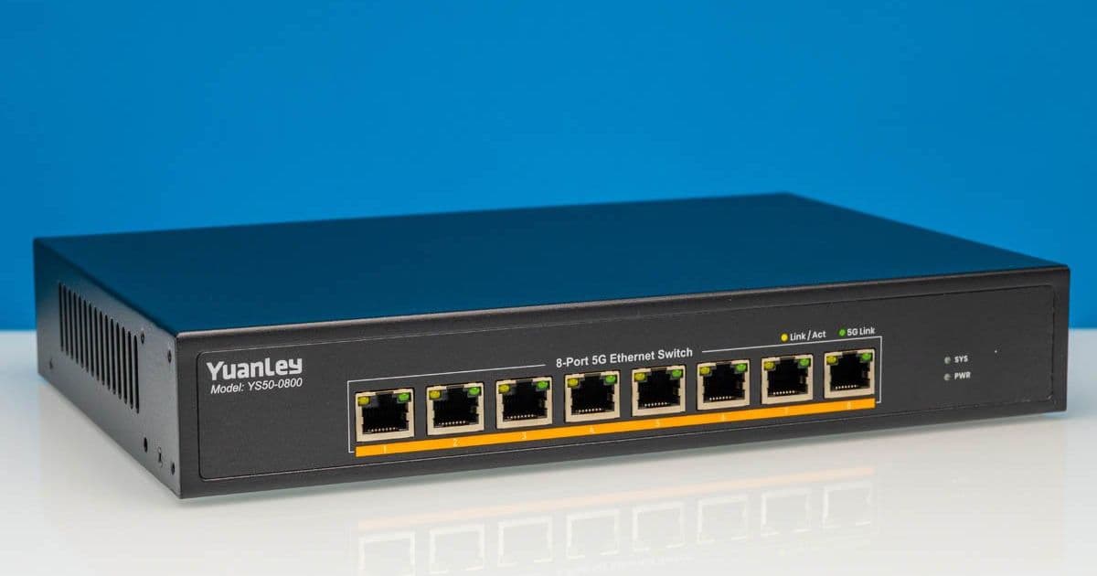 YuanLey YS50-0800 Review: Realtek-Powered 8-Port 5GbE Switch Analysis