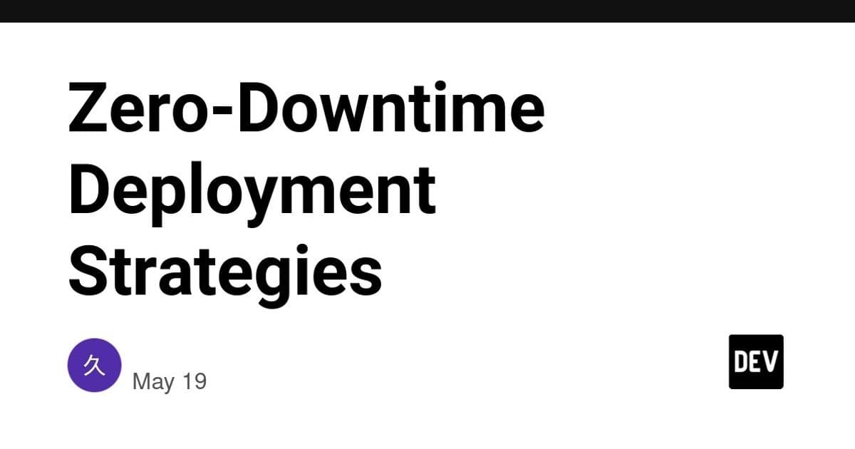 Zero‑Downtime Deployment Strategies for Scalable Services