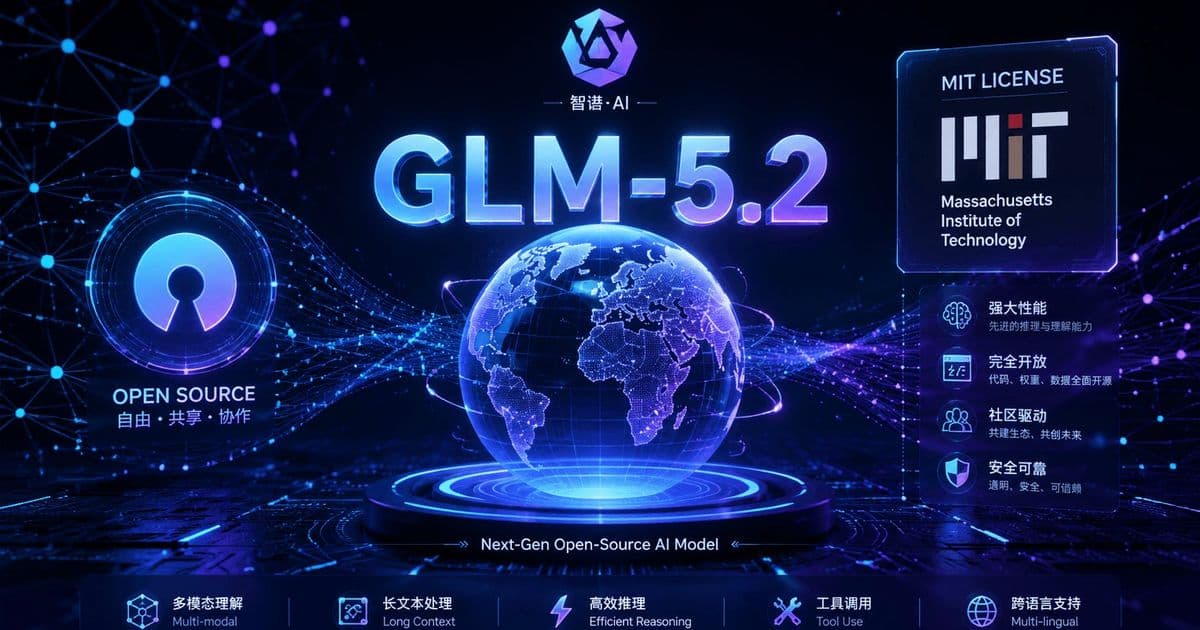 Zhipu AI Open-Sources GLM-5.2 With 1 Million Token Context