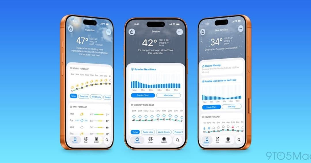 Carrot Weather gets major update with The Weather Channel data, dynamic ...